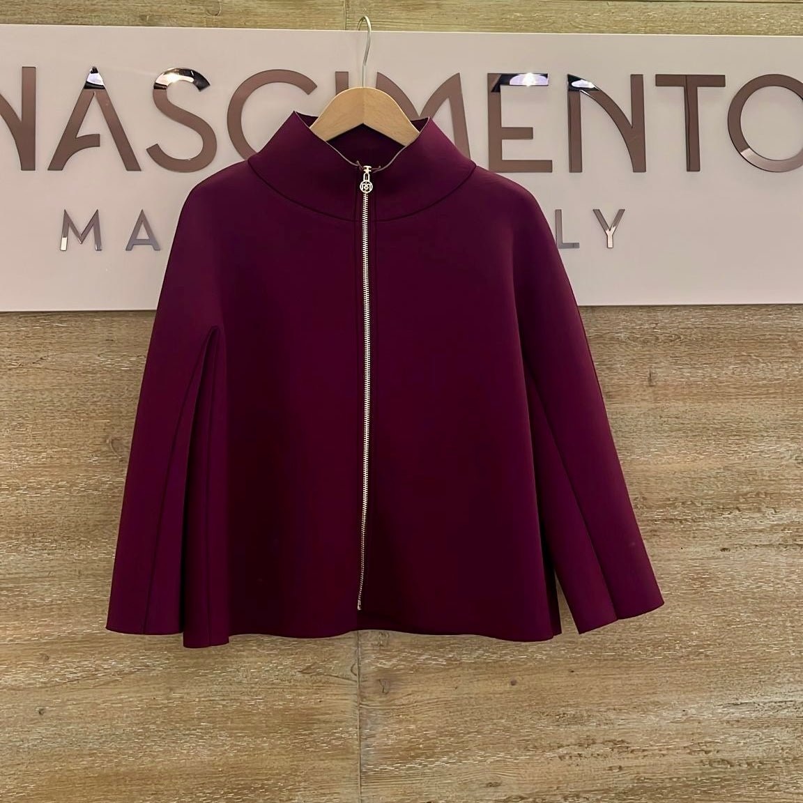 Jacke in Neoprenoptik